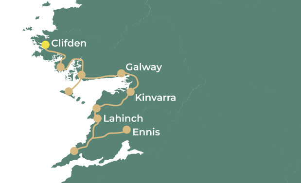 Along the Wild Atlantic Way day 11 map
