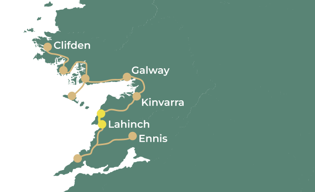 Along the Wild Atlantic Way day 5 map