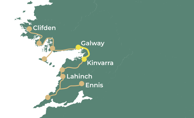Along the Wild Atlantic Way day 7 map